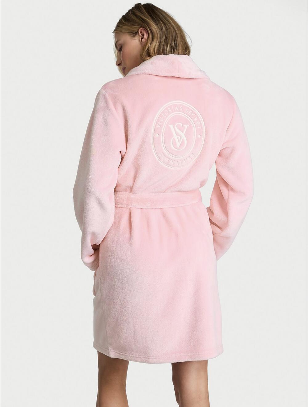 Розмір M/L Халат плюшевий Short Cozy Robe pretty blossom, M/L