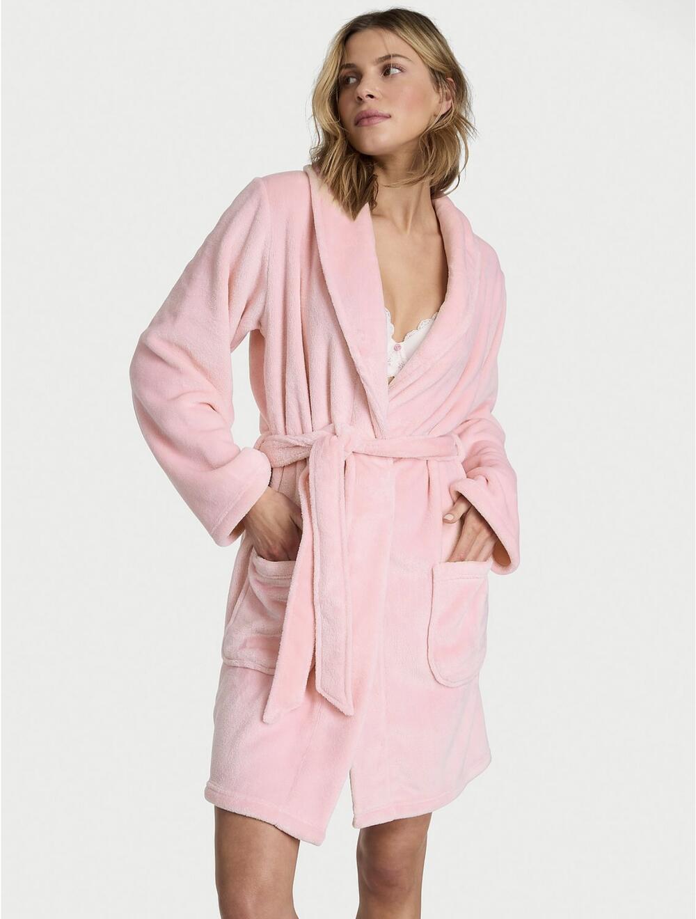 Розмір M/L Халат плюшевий Short Cozy Robe 