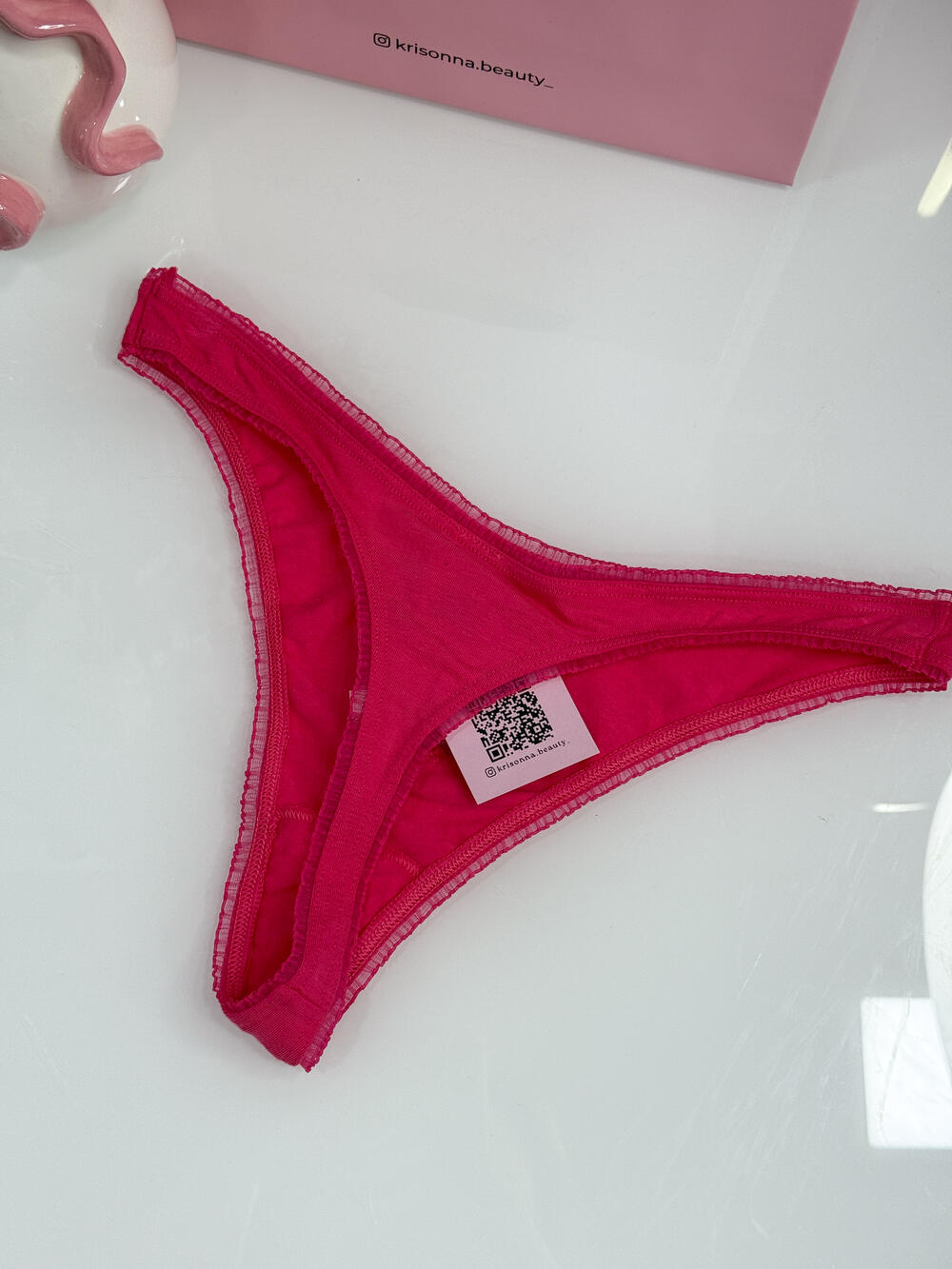 Трусики Cotton Thong Panty розмір S  (0HF0) 