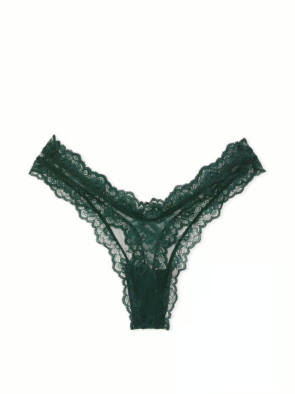 Rose Lace High-Leg Thong Panty розмір S Botanical Green (61K2) 