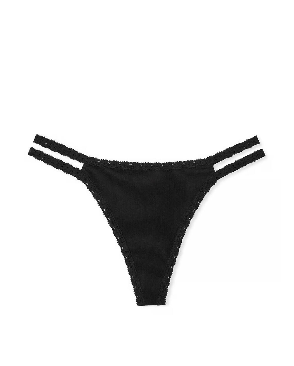 Трусики Wink Strappy Thong розмір S Pure Black 