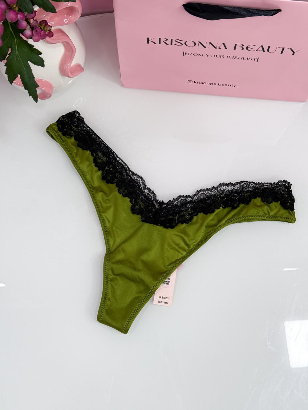 Lace-Trim High-Leg Thong Panty розмір S Perfect Pear (31K7) 