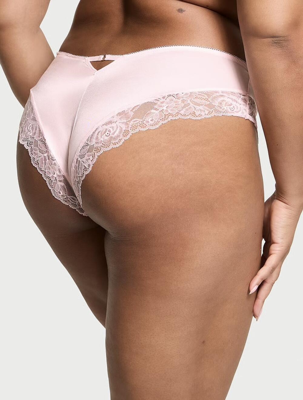 Rose Lace-Trim High-Leg Cheeky Panty розмір S Angel Pink (2HMN)