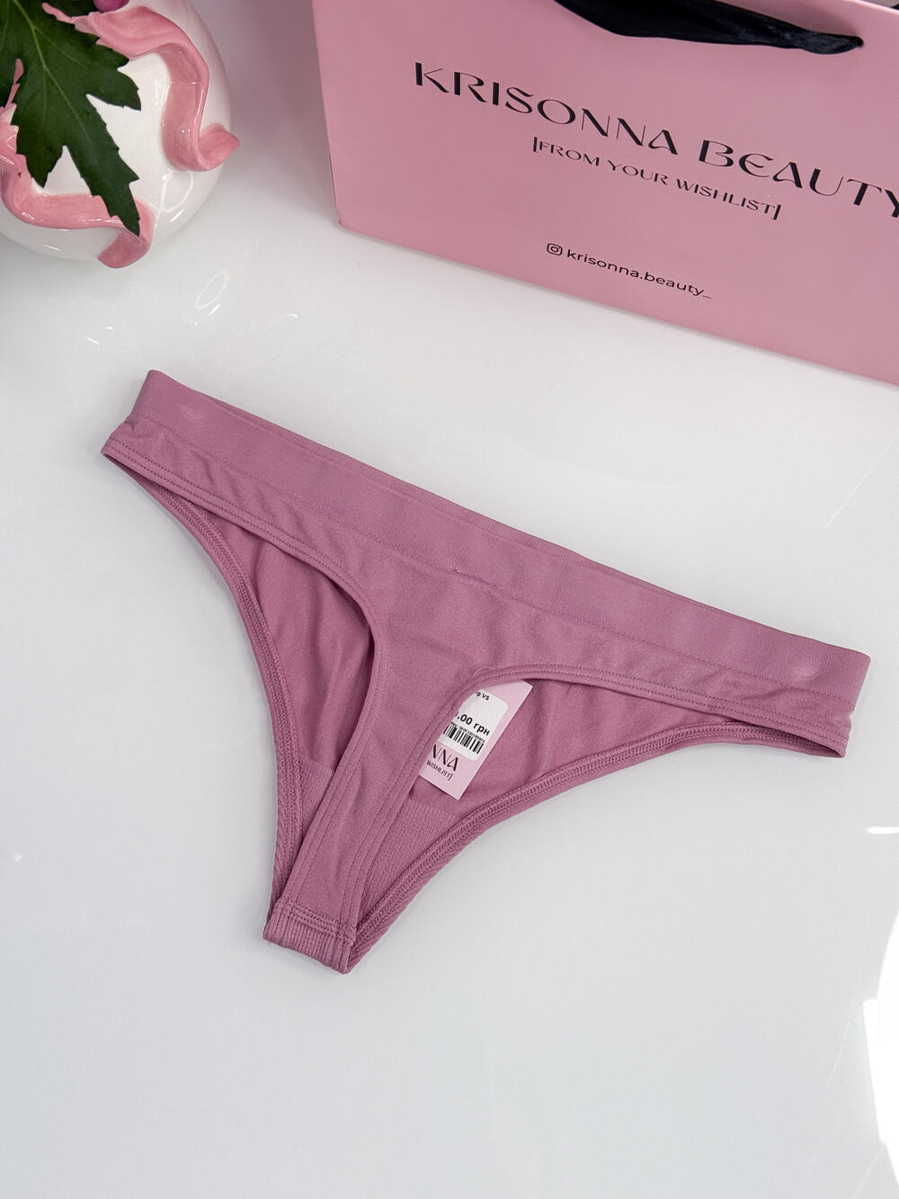 Seamless Thong Panty розмір S рожеві 