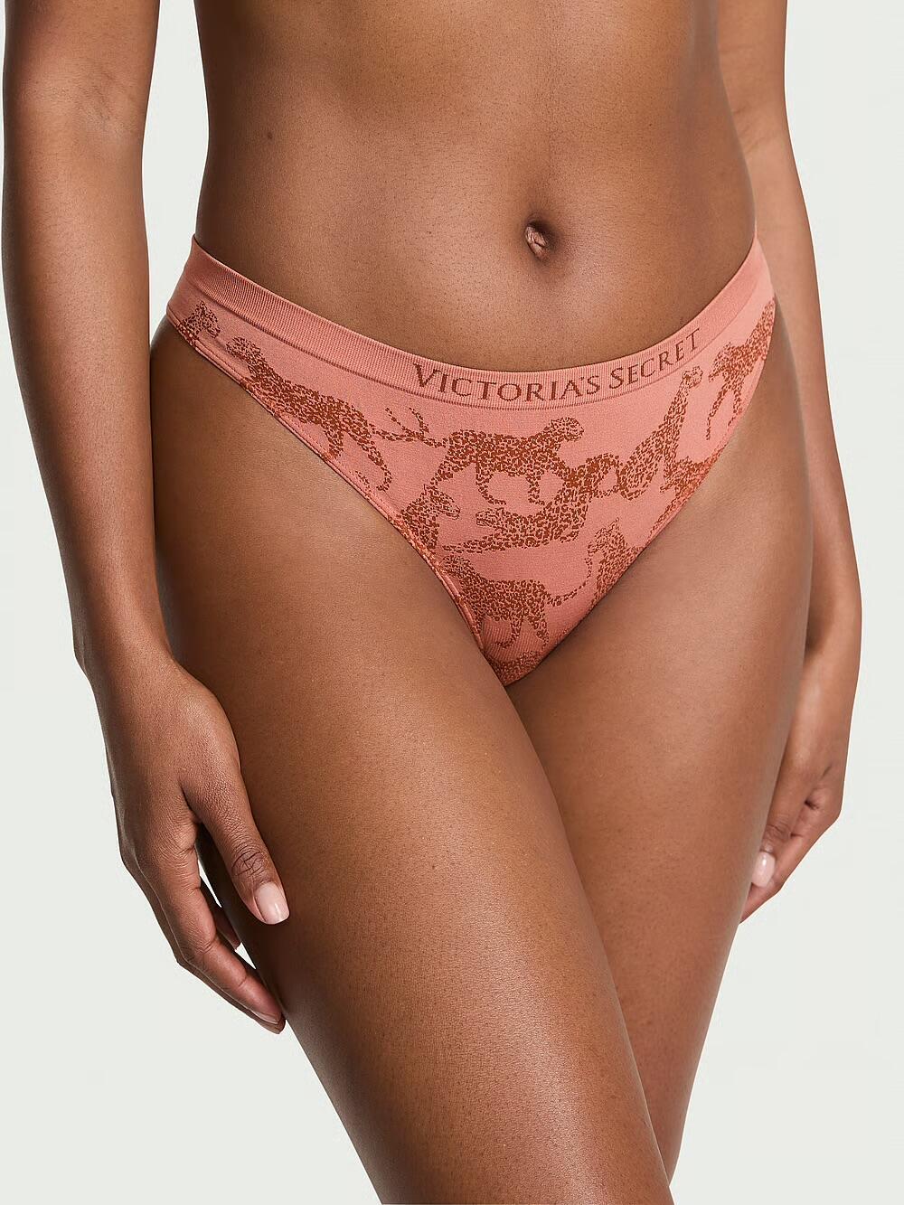 Seamless Thong Panty розмір L desert blush leopards 
