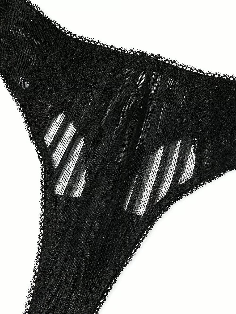 Lacie Sheer Heritage Thong Panty розмір L Black 
