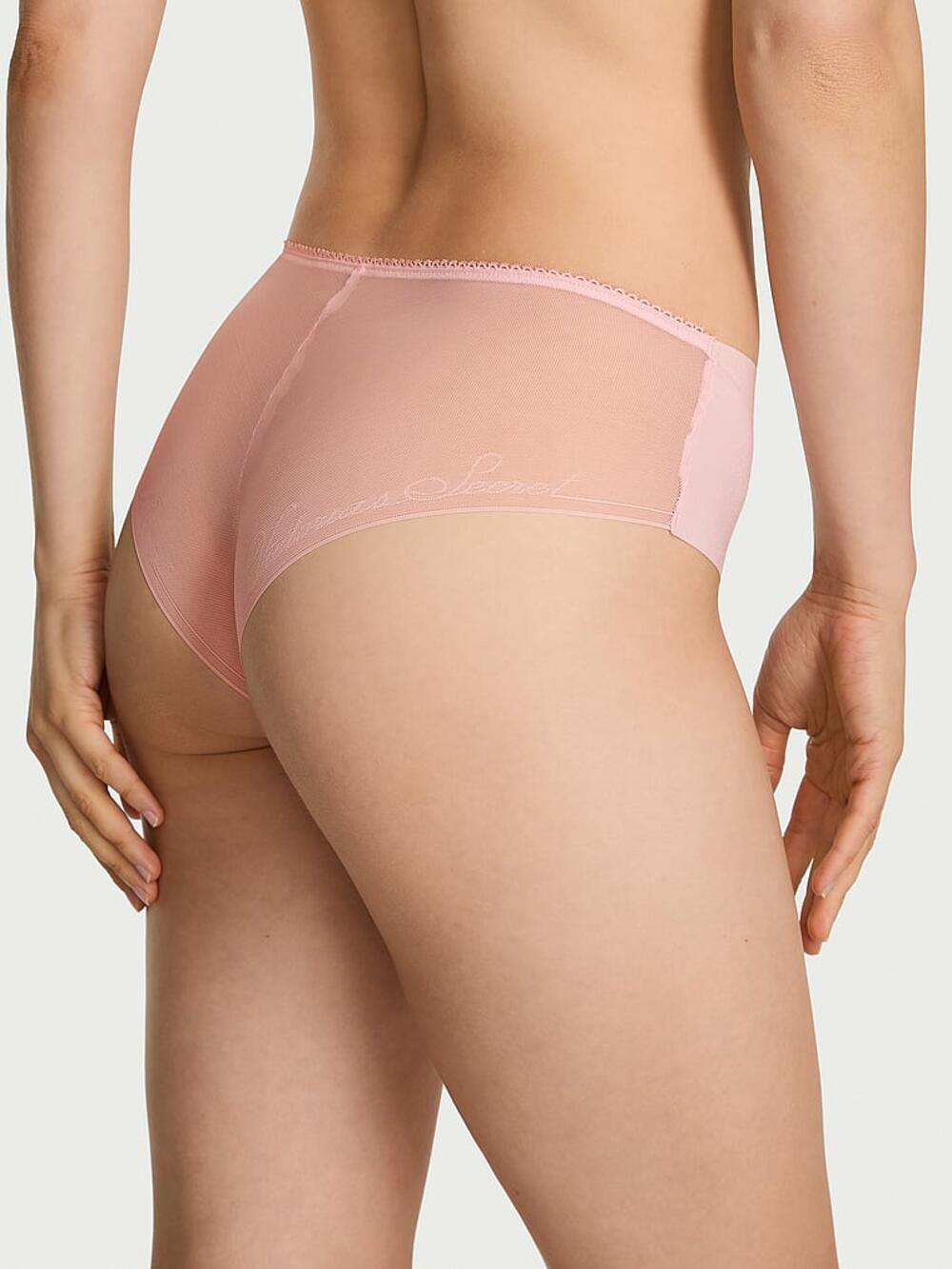 No-show Mesh-Back Logo Cheeky Panty розмір M Angel Pink 
