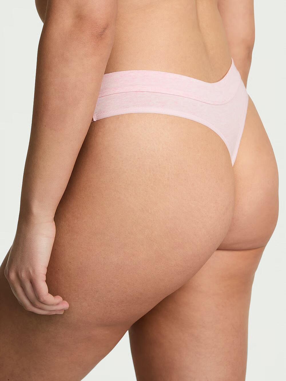 Logo Cotton Thong Panty розмір S Heather Pink Petal (5AQA)