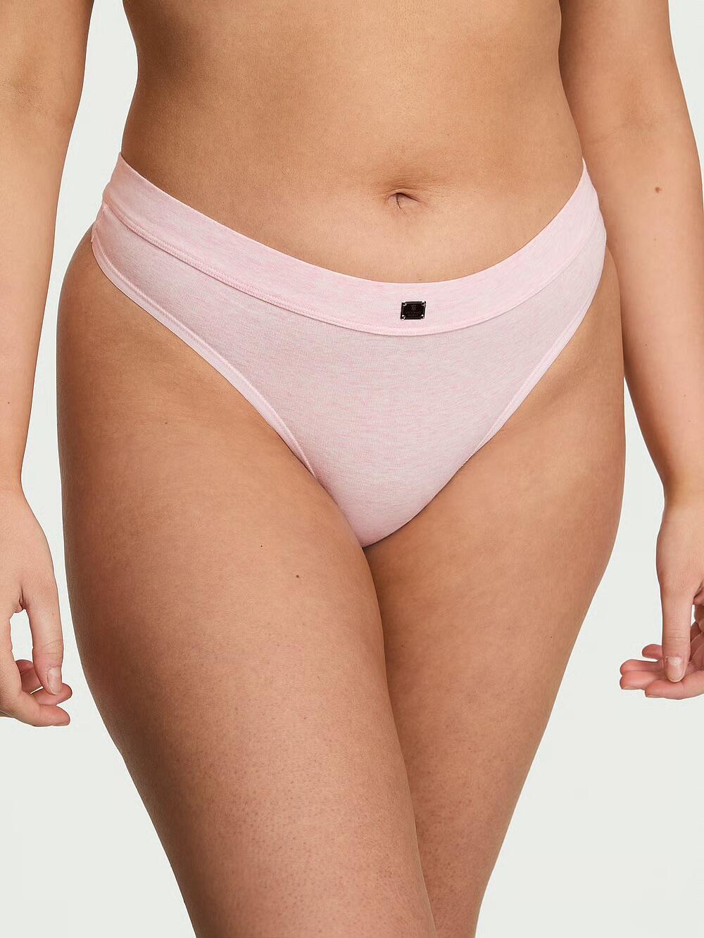 Logo Cotton Thong Panty розмір S Heather Pink Petal (5AQA) 