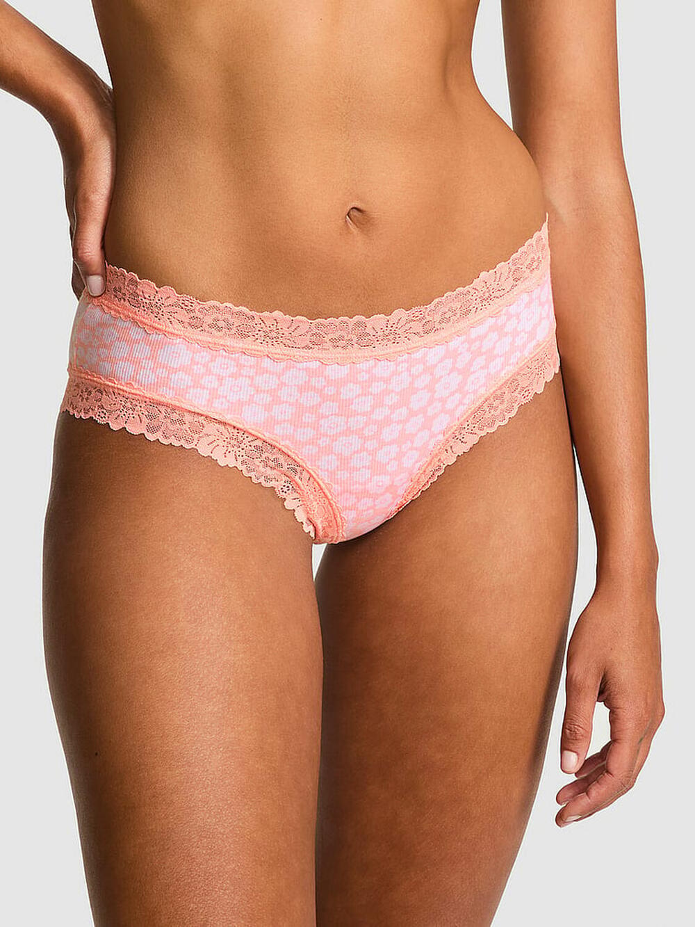 WINK LACE-TRIM CHEEKY PANTY розмір s персикові 