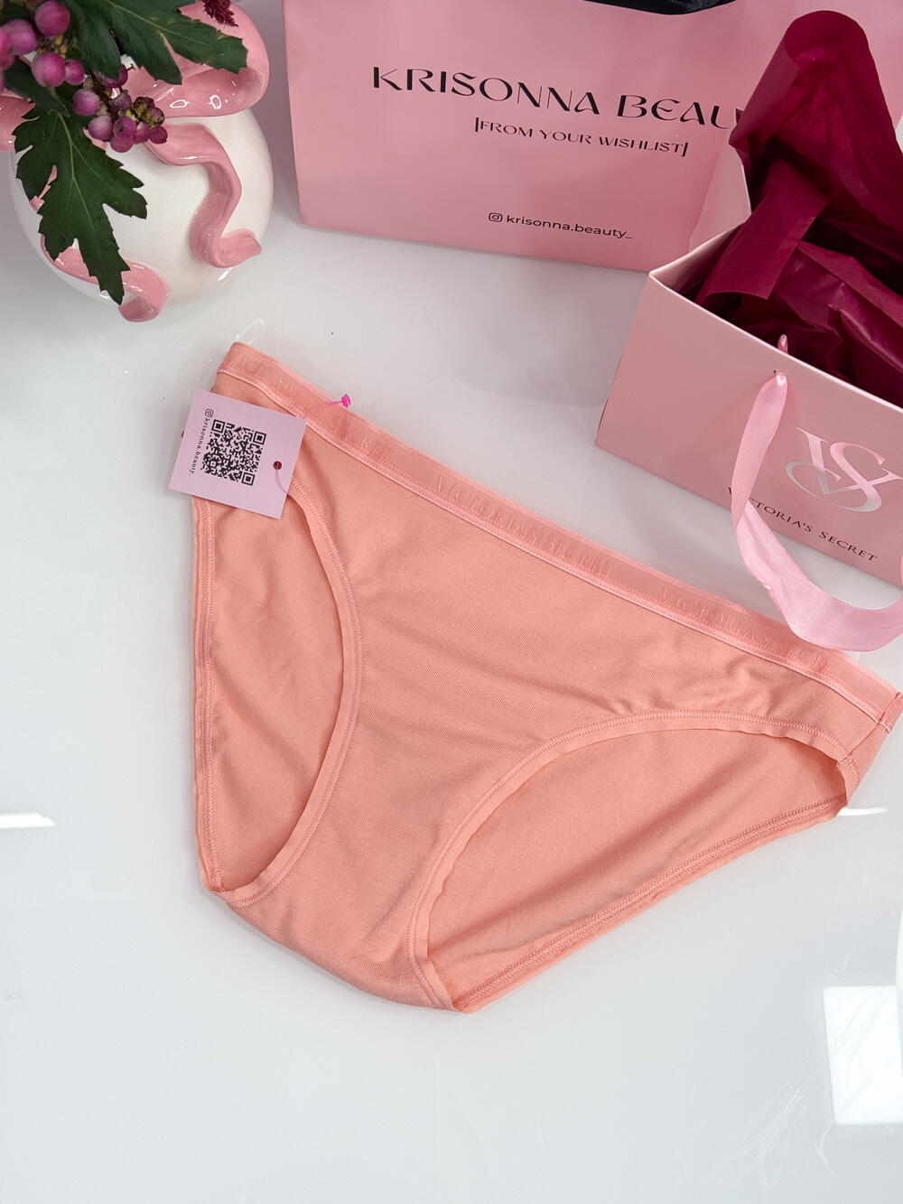 Stretch Cotton Bikini Panty розмір S персикові 
