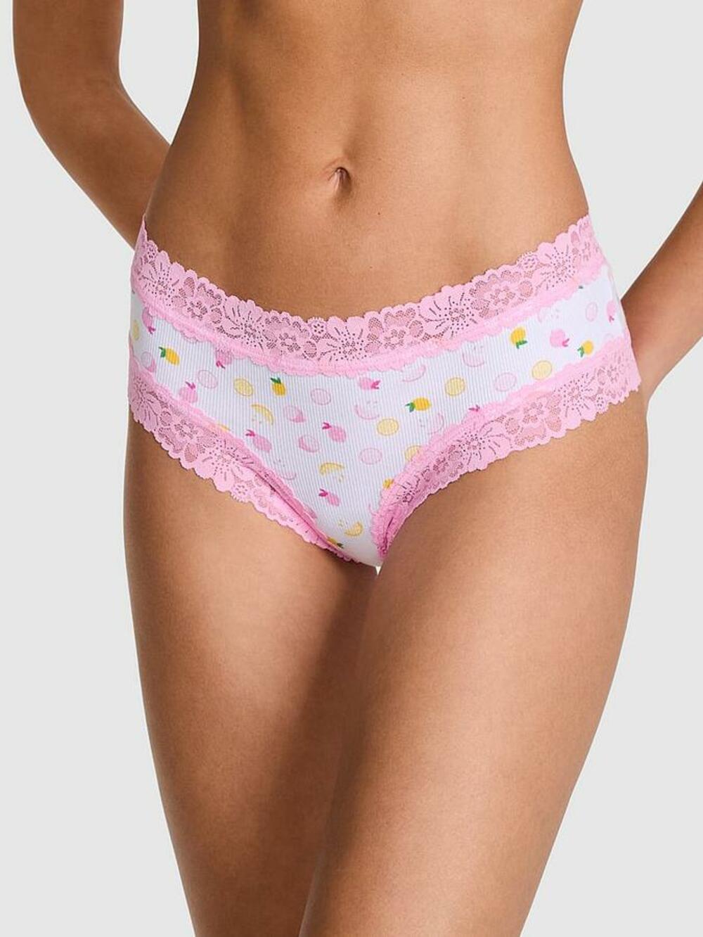 WINK LACE-TRIM CHEEKY PANTY розмір S fruit print 