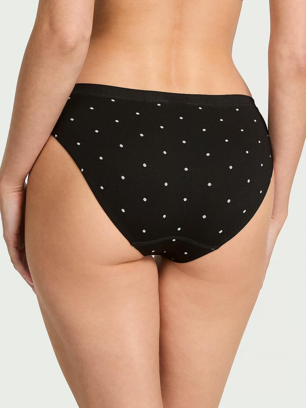 Seamless Bikini Panty розмір S black small dot 