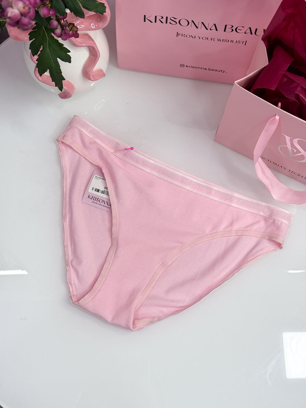 Stretch Cotton Bikini Panty розмір S ніжно-рожеві 