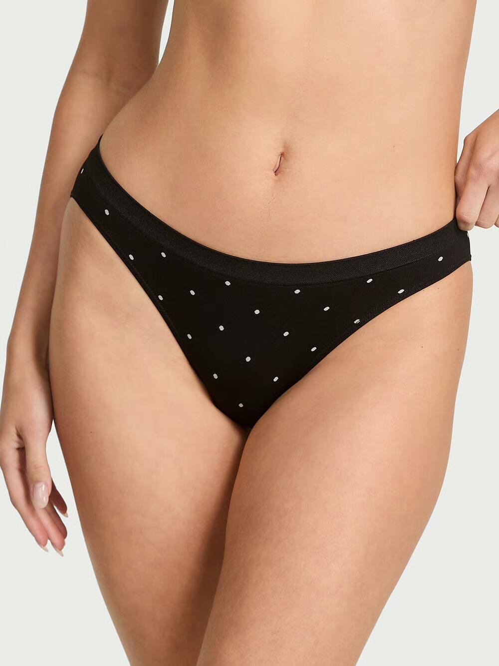 Seamless Bikini Panty розмір S black small dot 