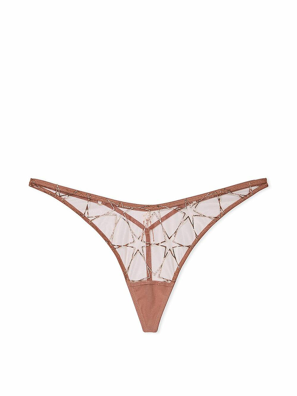 Stardust Embroidery High-Leg V-String Panty розмір М Rose Gold (6D44) 