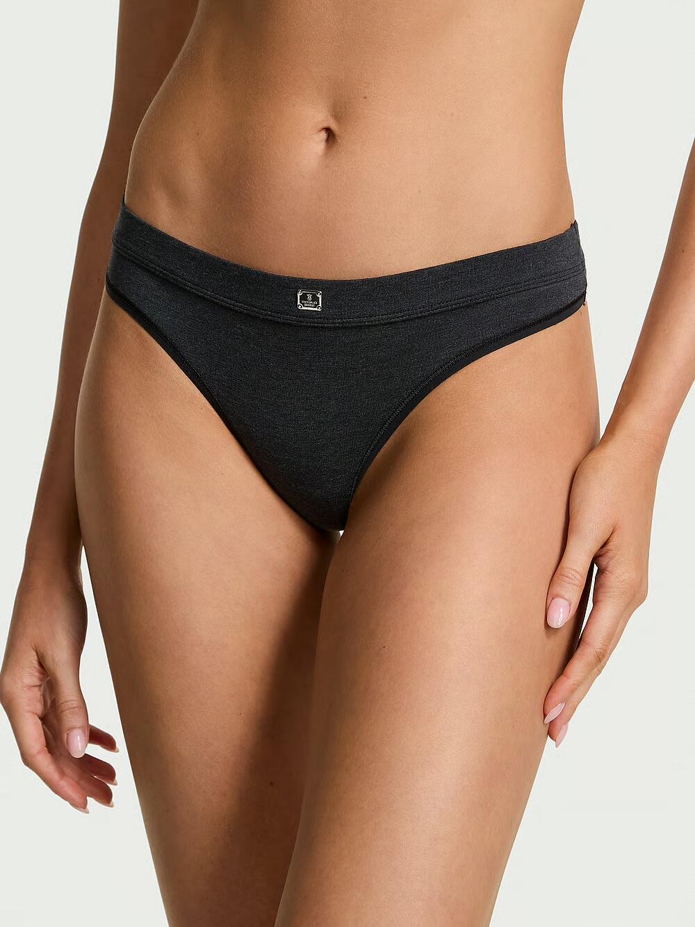 Logo Cotton Thong Panty розмір М Grey 