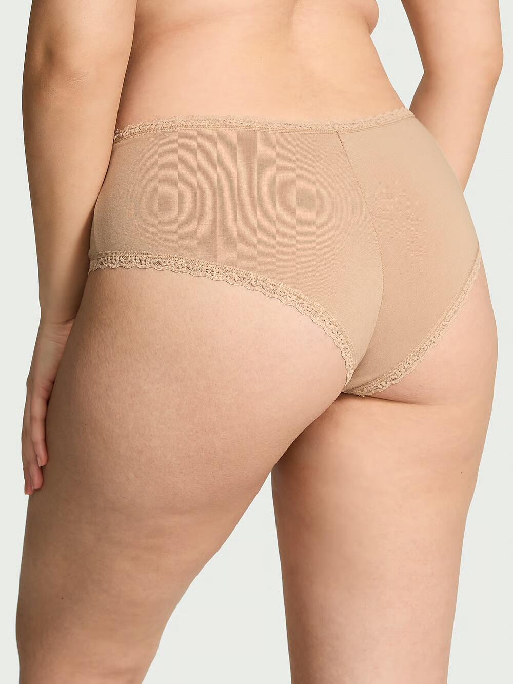 Cotton Lace-Waist Cheeky Panty розмір М Praline (65H8) 