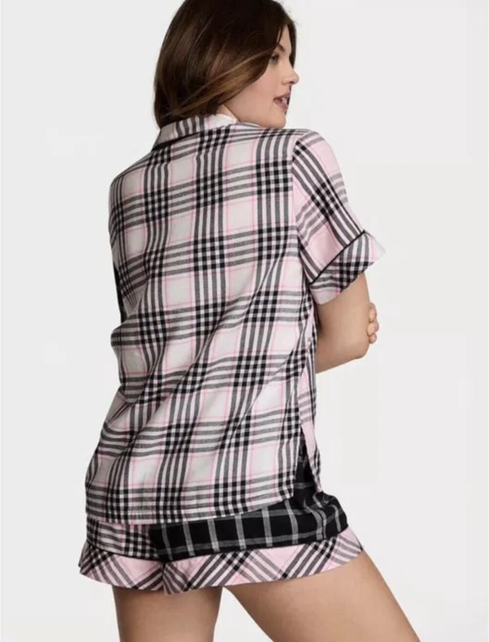 Розмір М FLANNEL SHORT PAJAMA SET 