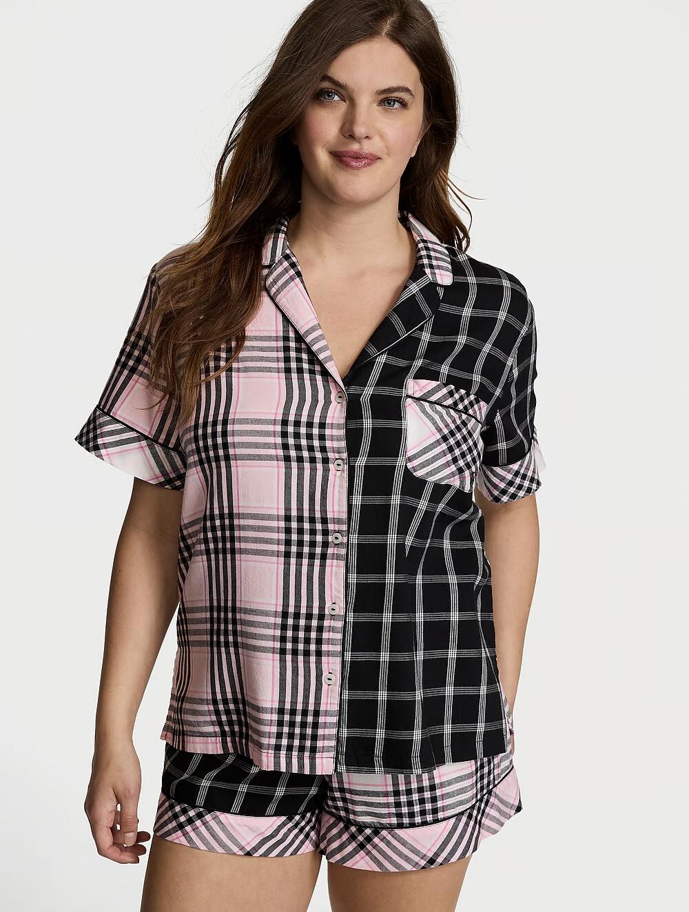 Розмір М FLANNEL SHORT PAJAMA SET 