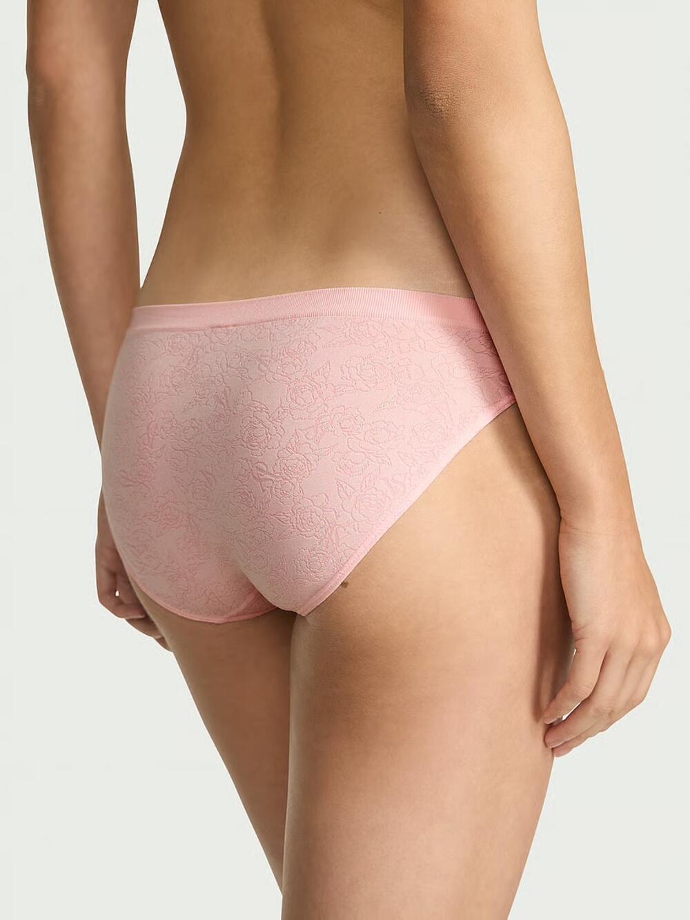 Seamless Bikini Panty розмір L Angel Pink Sketch Floral (7BD5)
