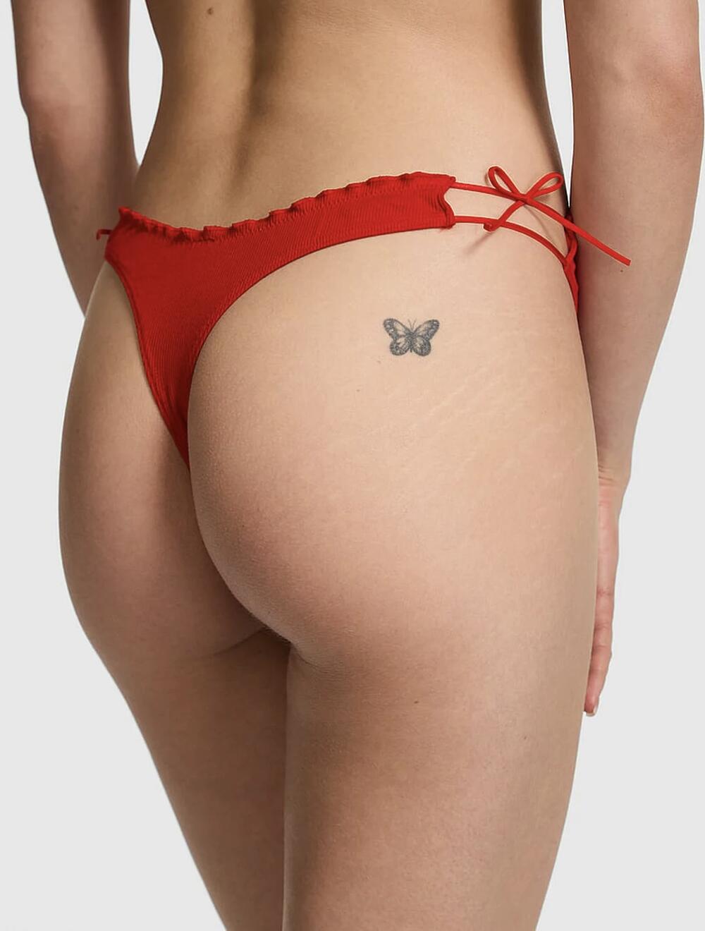 Cotton Side-Tie Thong Panty розмір М Bright Vermillion Side Tie (92Q4) 