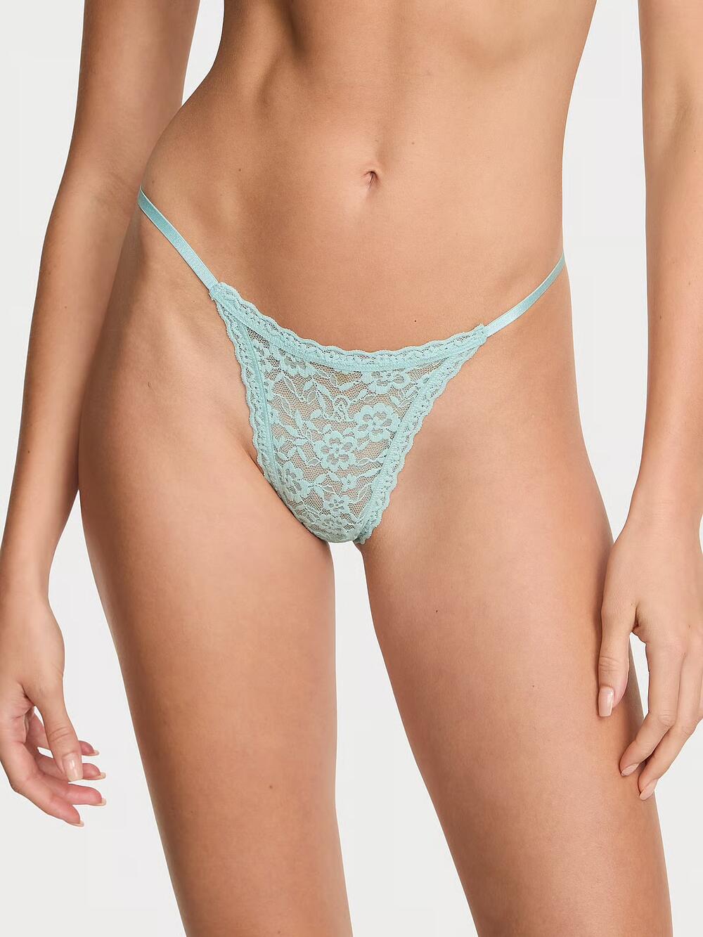 Lace String Thong Panty розмір М Canal Blue (36BJ) 