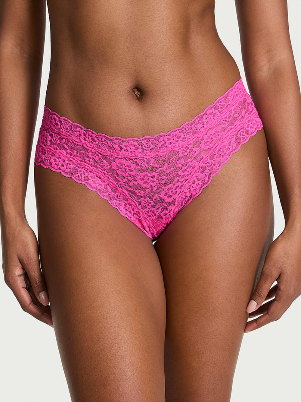 Lace Strappy-Back Cheeky Panty розмір М Ultra Pink (00T2) 