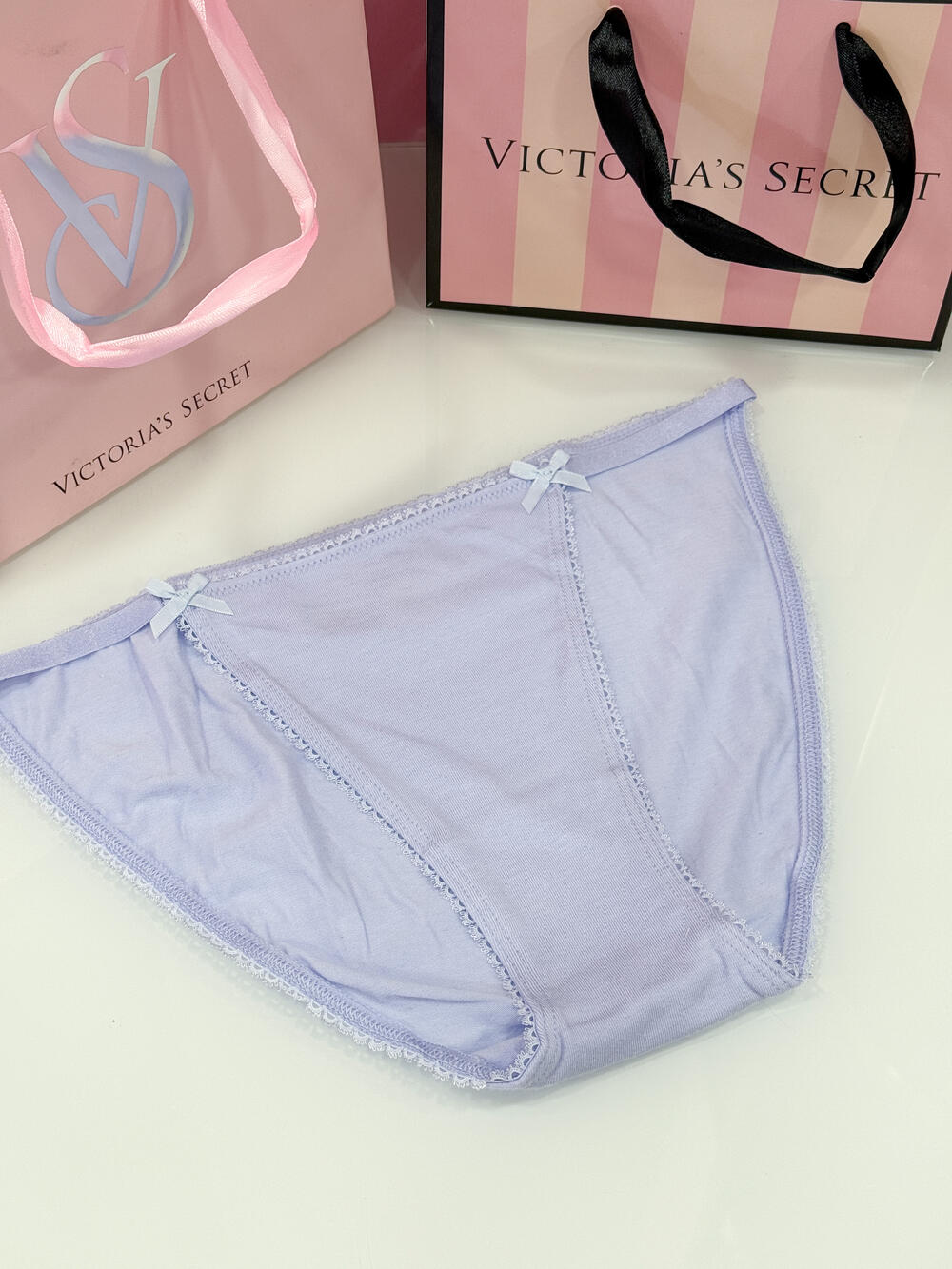 Stretch Cotton Bikini Panty розмір S блакитні 